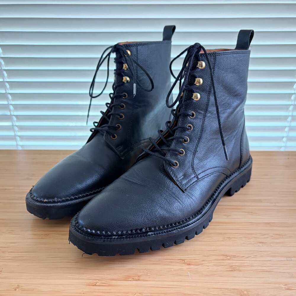 & Other Stories Leather Lace-up Boots Size 7